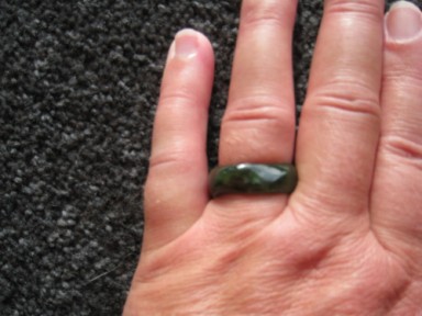 Jade Greenstone ring